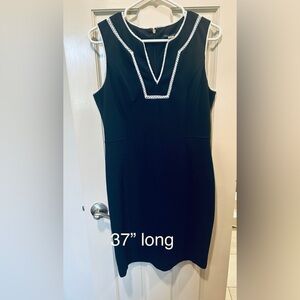 Tommy Hilfiger Navy Dress with White Accents